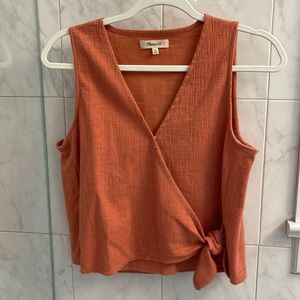 Madewell Tie front Tank [size small]